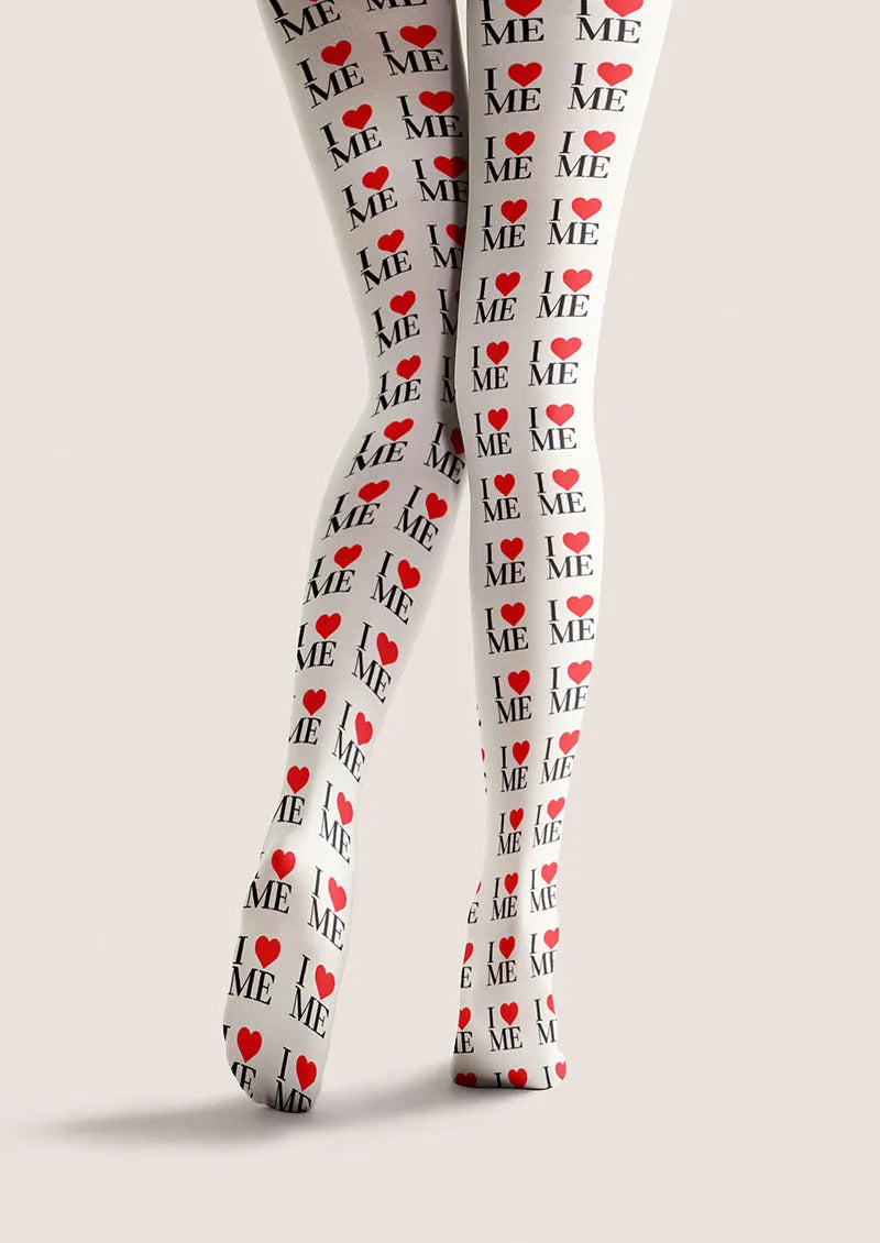 Valentine's Day Say Love Tights Hosiery Pantyhose