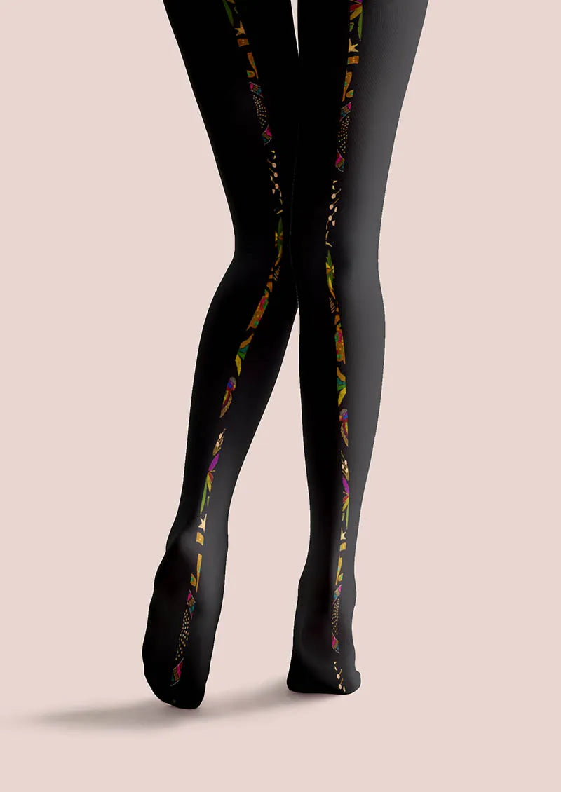 Mystic Tropical Night Tights Hosiery Pantyhose
