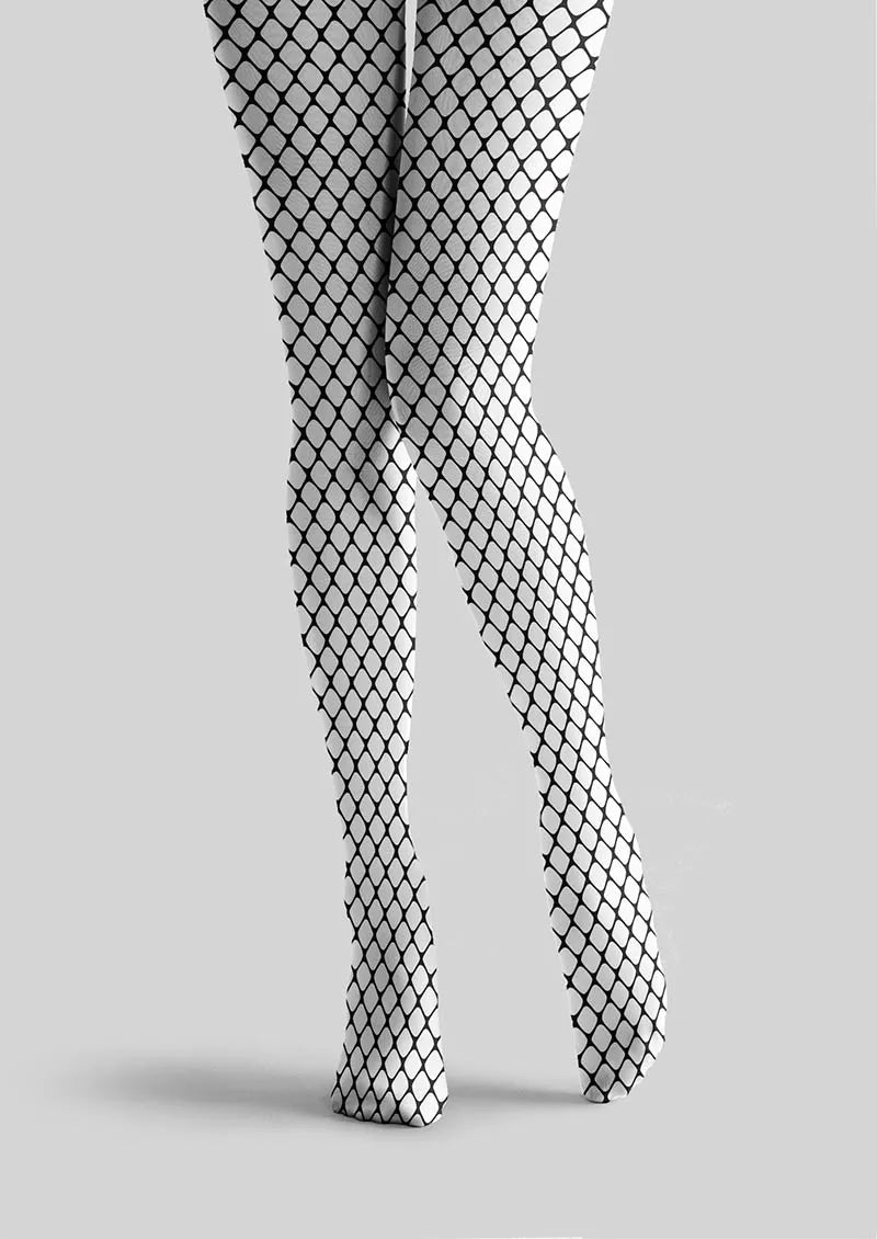 Mist Grid Plaid Pattern Tights Hosiery Pantyhose