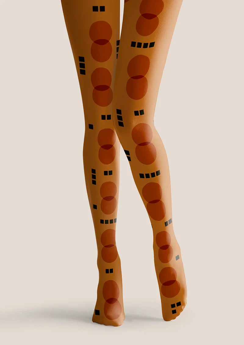 Caramel Totem Tights Hosiery Pantyhose