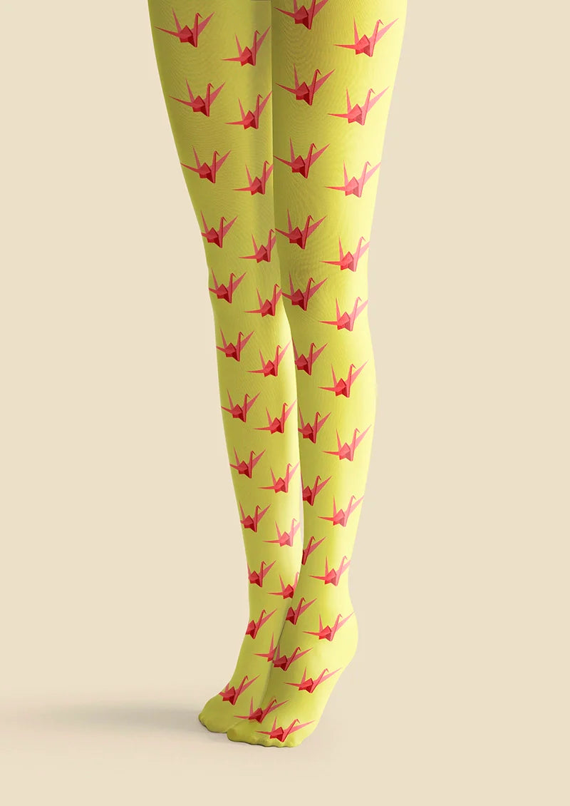 Thousand Paper Cranes Tights Hosiery Pantyhose