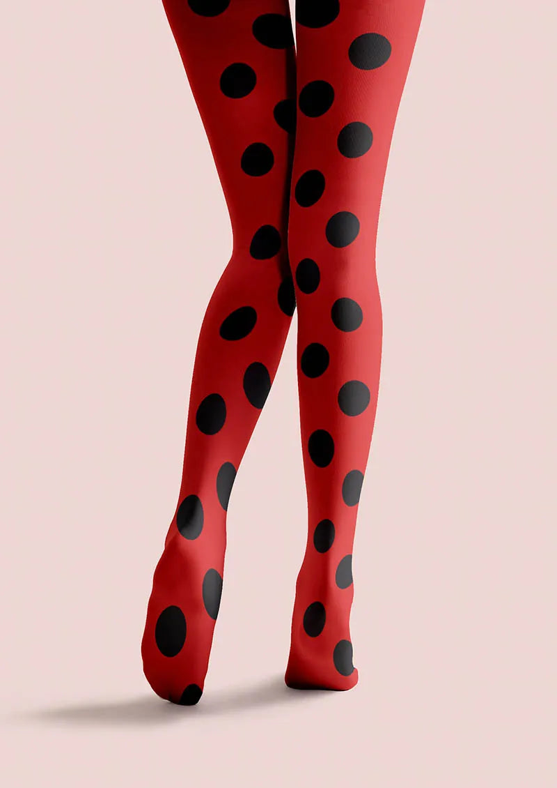 Red Dots Tights Hosiery Pantyhose
