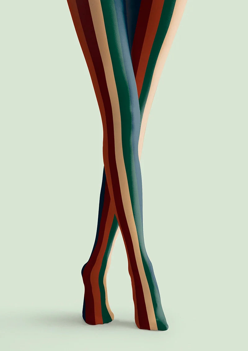 Christmas color scheme stripes Tights Hosiery Pantyhose