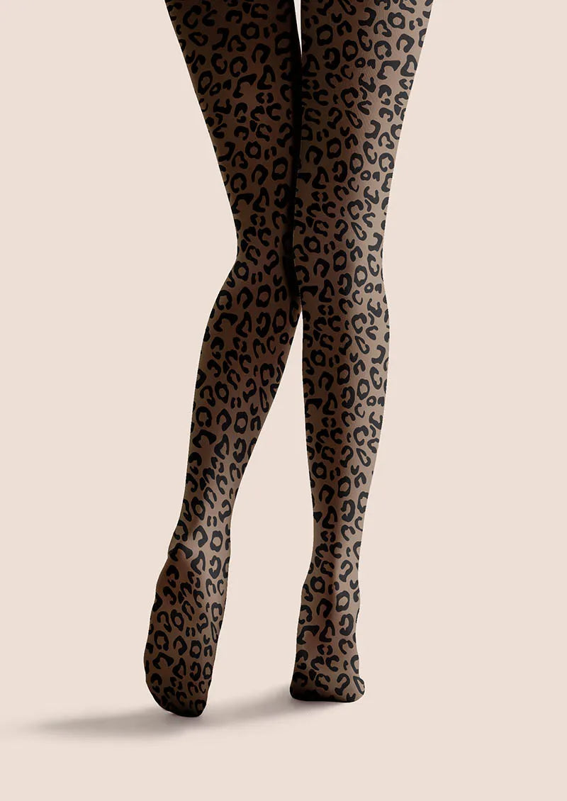 Neo Leopard Tights Hosiery Pantyhose
