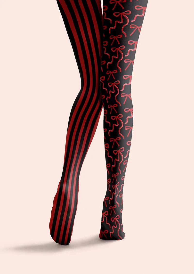 Valentine's Day Dangerous Heart Tights Hosiery Pantyhose