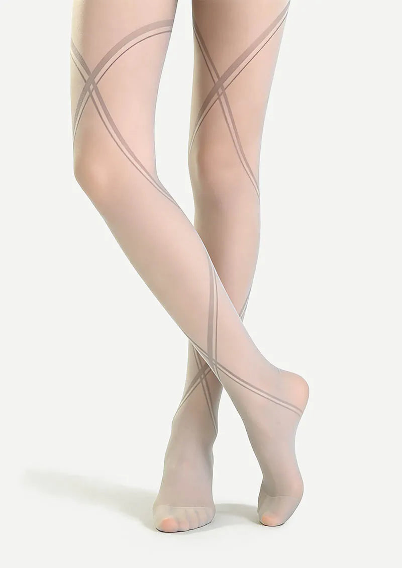 Black bandage stripes Tights Hosiery Pantyhose