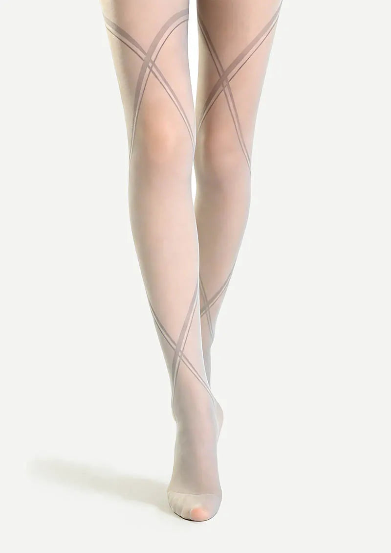 Black bandage stripes Tights Hosiery Pantyhose