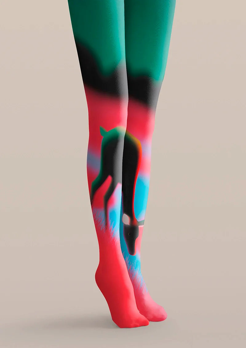 Psychedelic deer Tights Hosiery Pantyhose