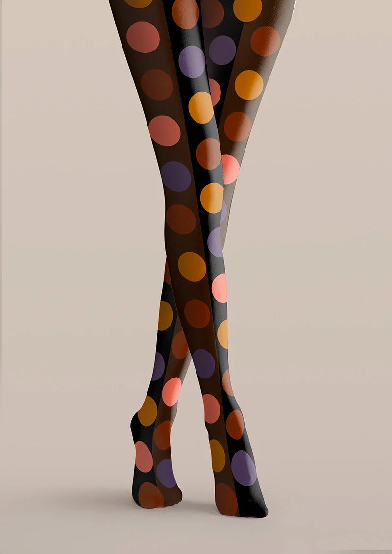 Polka Dots Memory Tights Hosiery Pantyhose