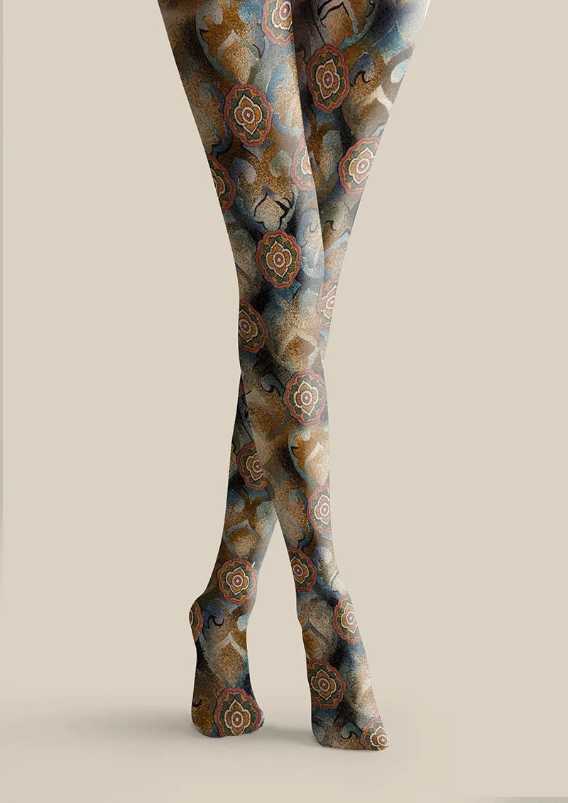 Lacquer Bloom Tights Hosiery Pantyhose