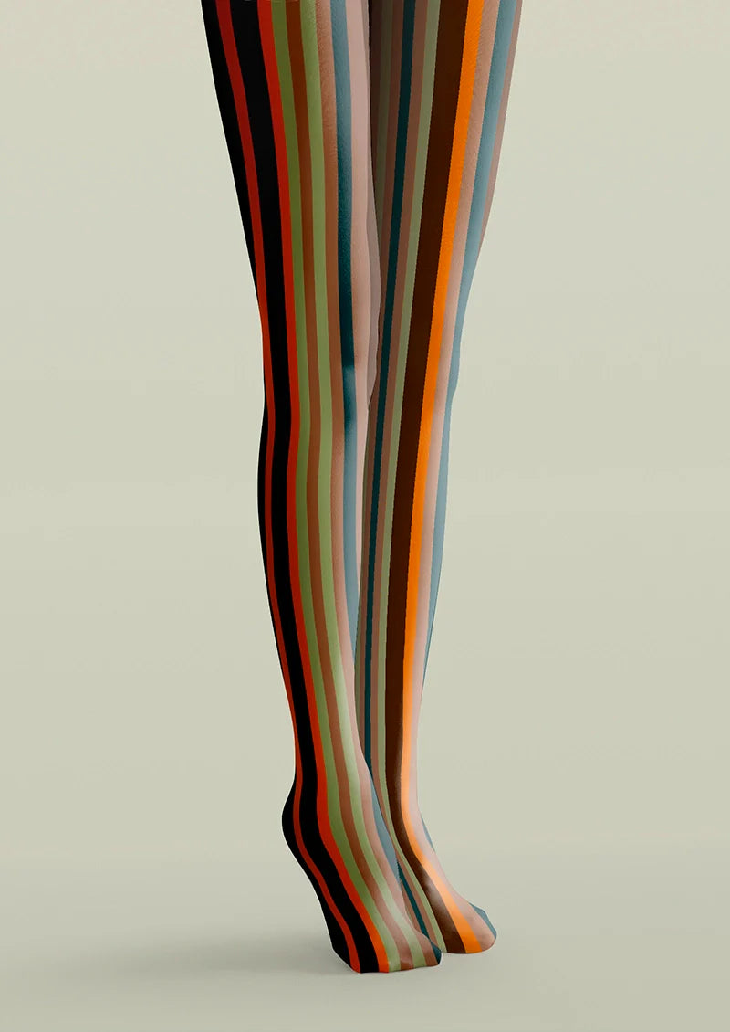 Rock of Rhythm Striped Tights Hosiery Pantyhose