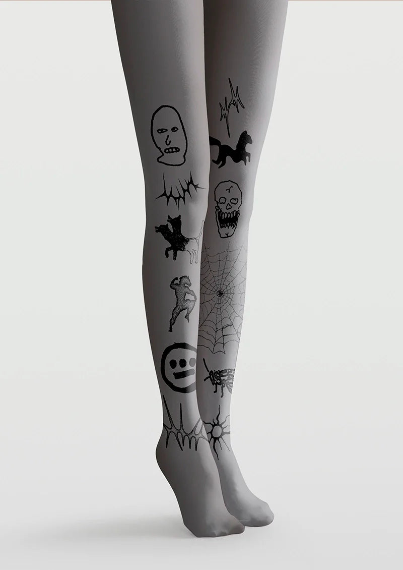 Street Skeleton Tights Hosiery Pantyhose