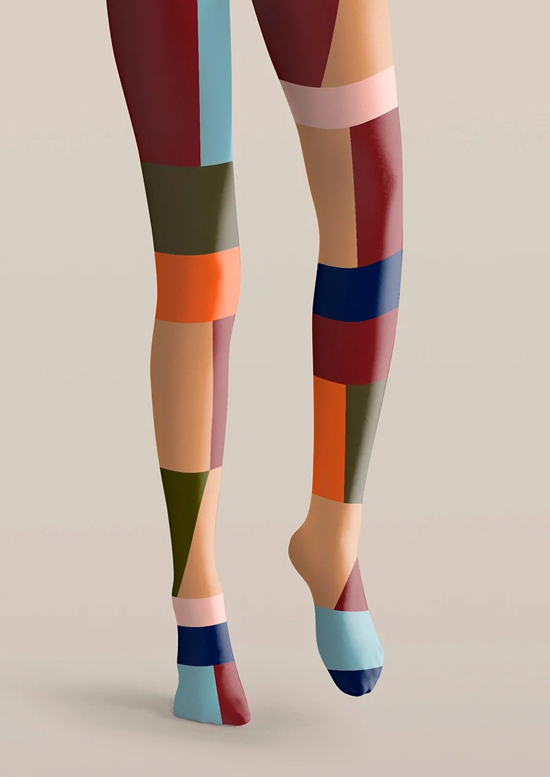 Chromatic Shadow Blocks Tights Hosiery Pantyhose