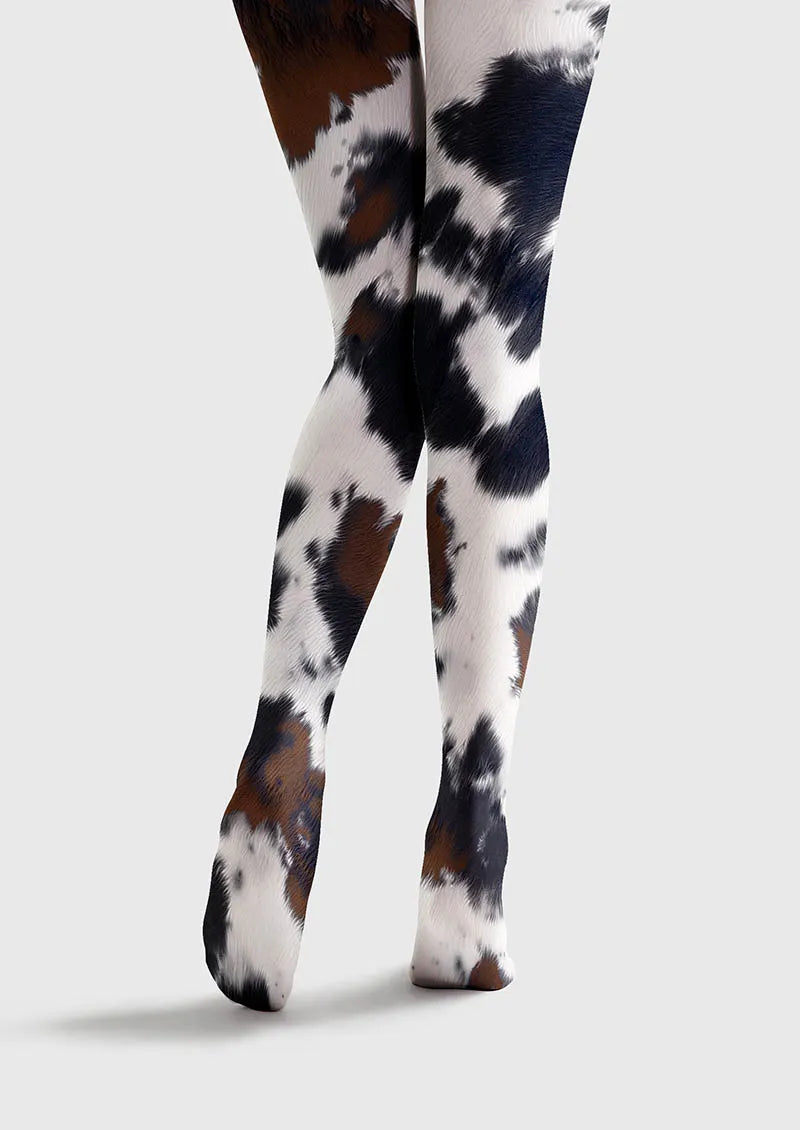 Fun art Print Tights Personality Pantyhose/Tights [Moo Chic]