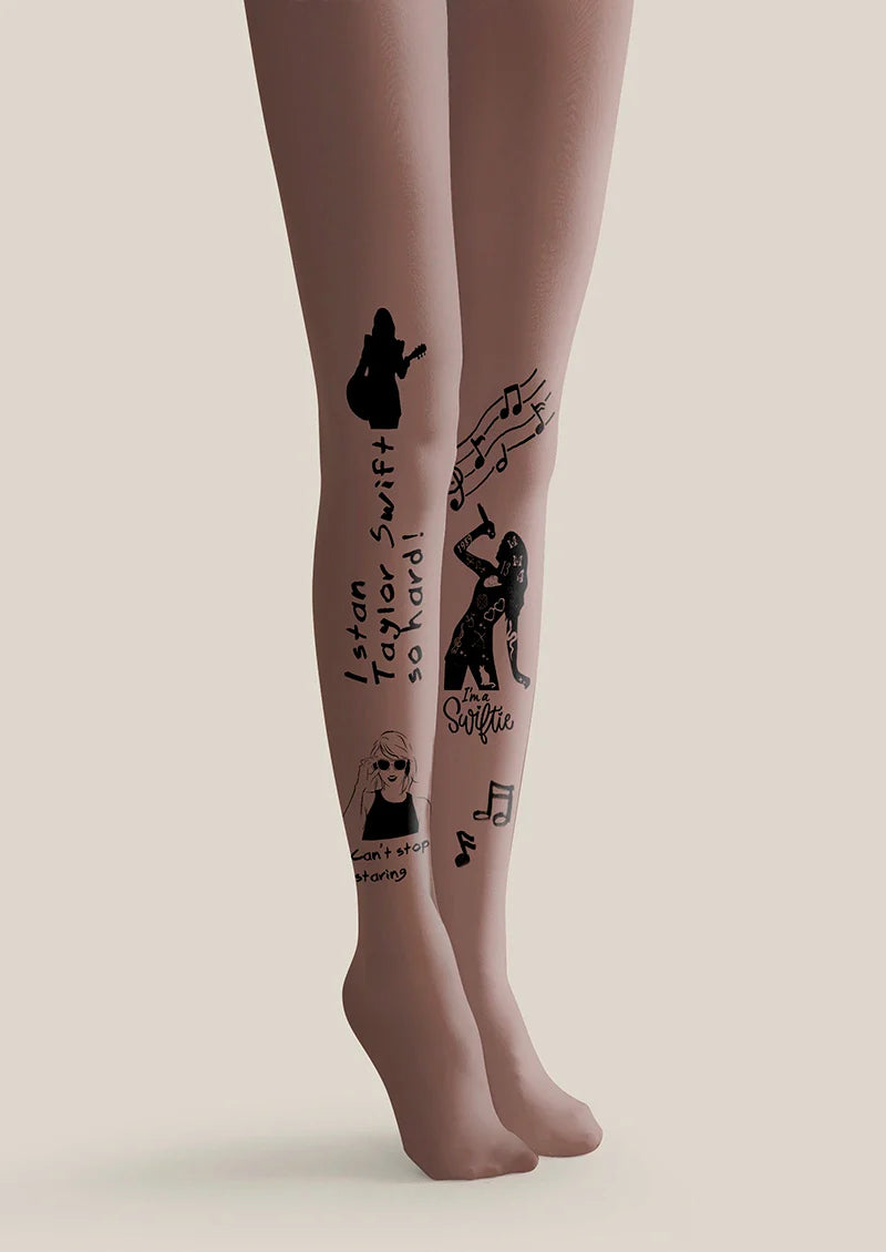 Taylor Swift Tights Hosiery Pantyhose