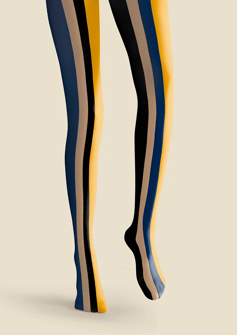 Modern Retro Striped Tights Hosiery Pantyhose
