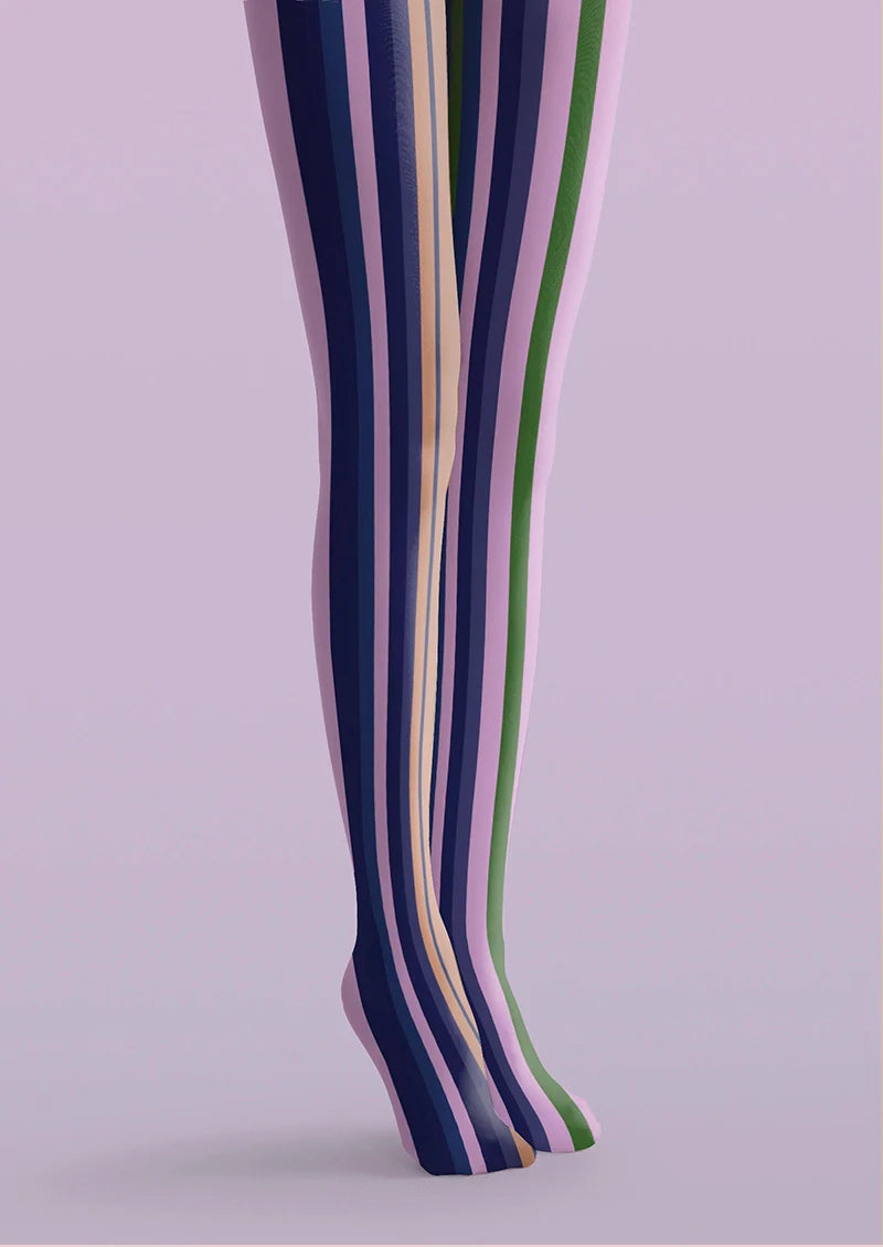 Purple stripes Tights Hosiery Pantyhose