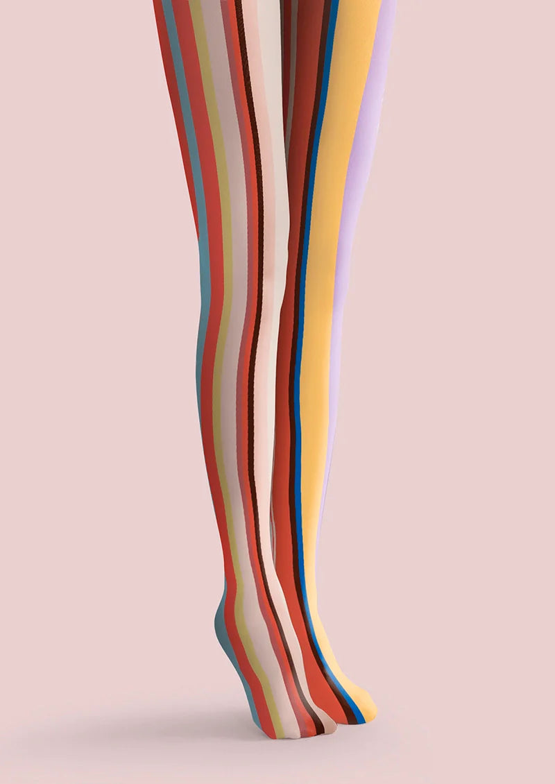 Rainbow Rhythm Striped Tights Hosiery Pantyhose