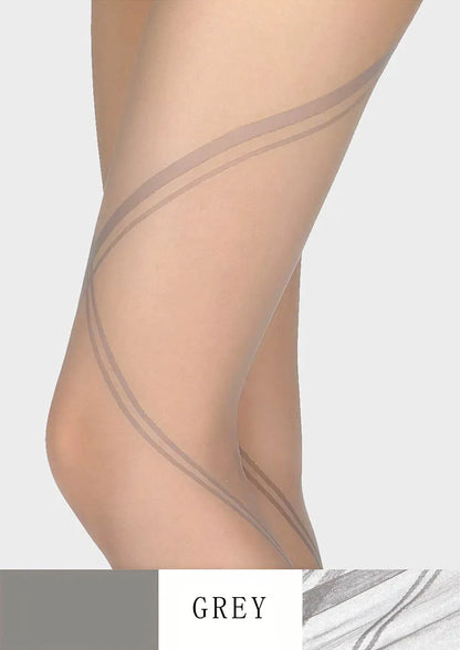 Black bandage stripes Tights Hosiery Pantyhose
