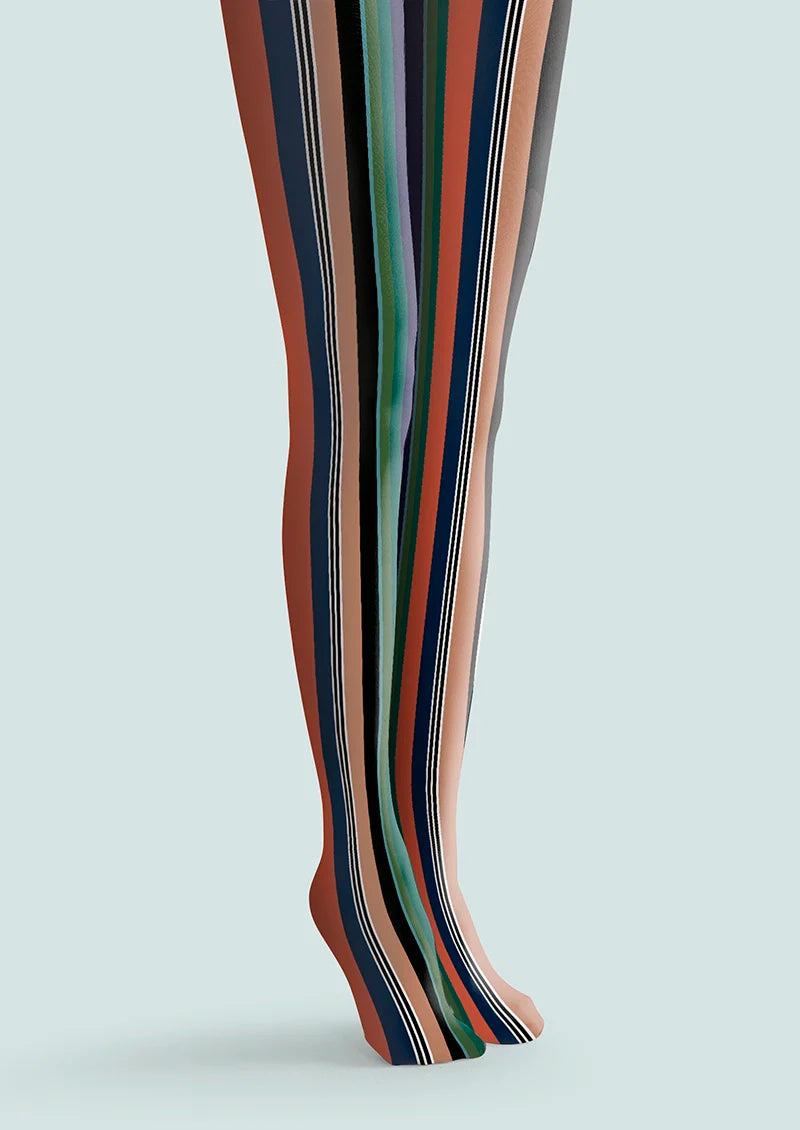 Dusty Striped Tights Hosiery Pantyhose