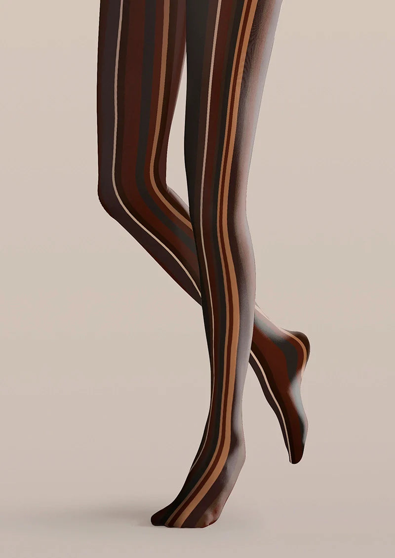 Staff of Afterglow Striped Tights Hosiery Pantyhose
