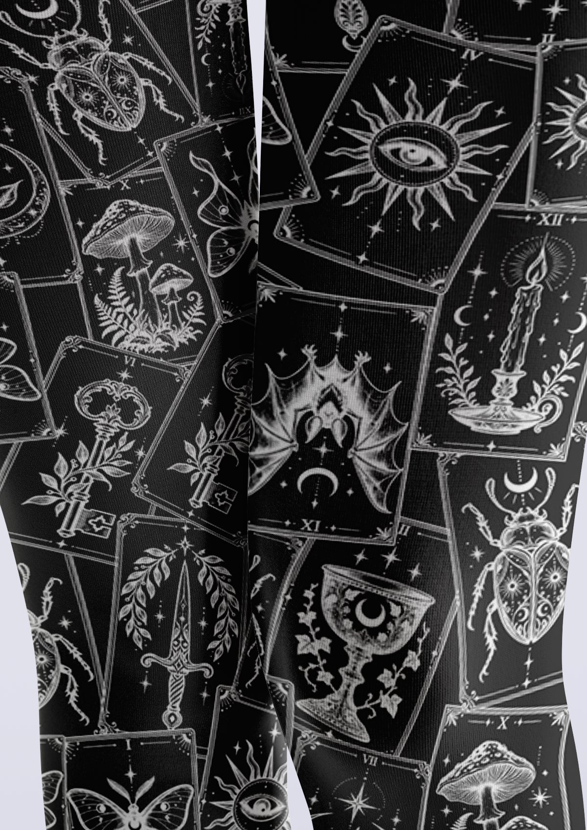 Black Tarot Card Tights