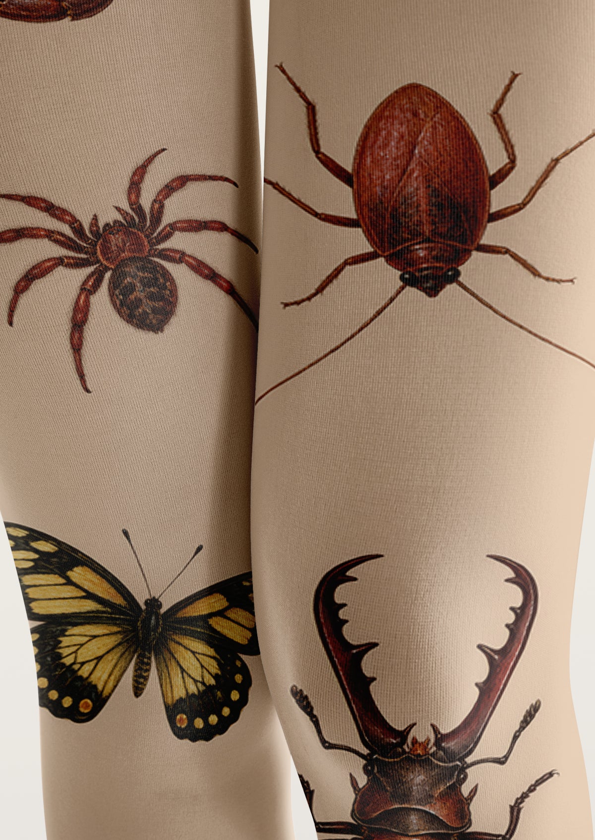Beige Insect Tights