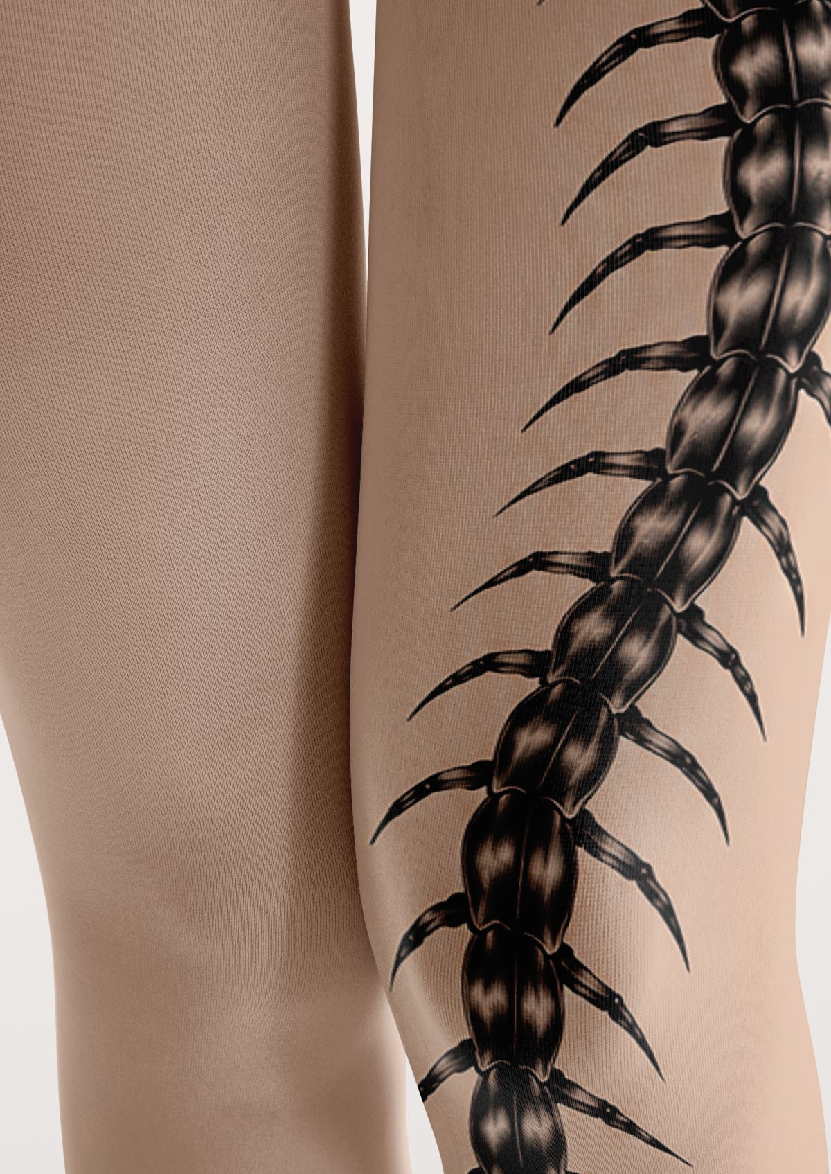 Beige Centipede Tights