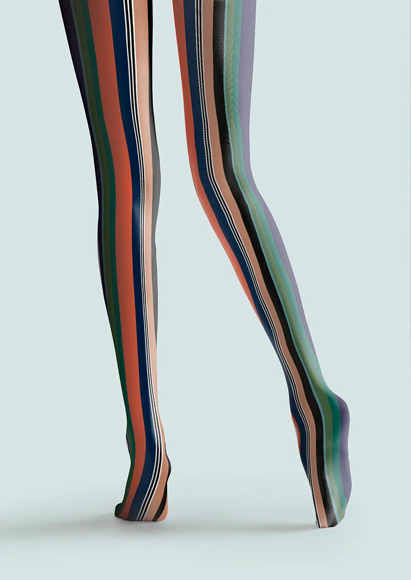Dusty Striped Tights Hosiery Pantyhose