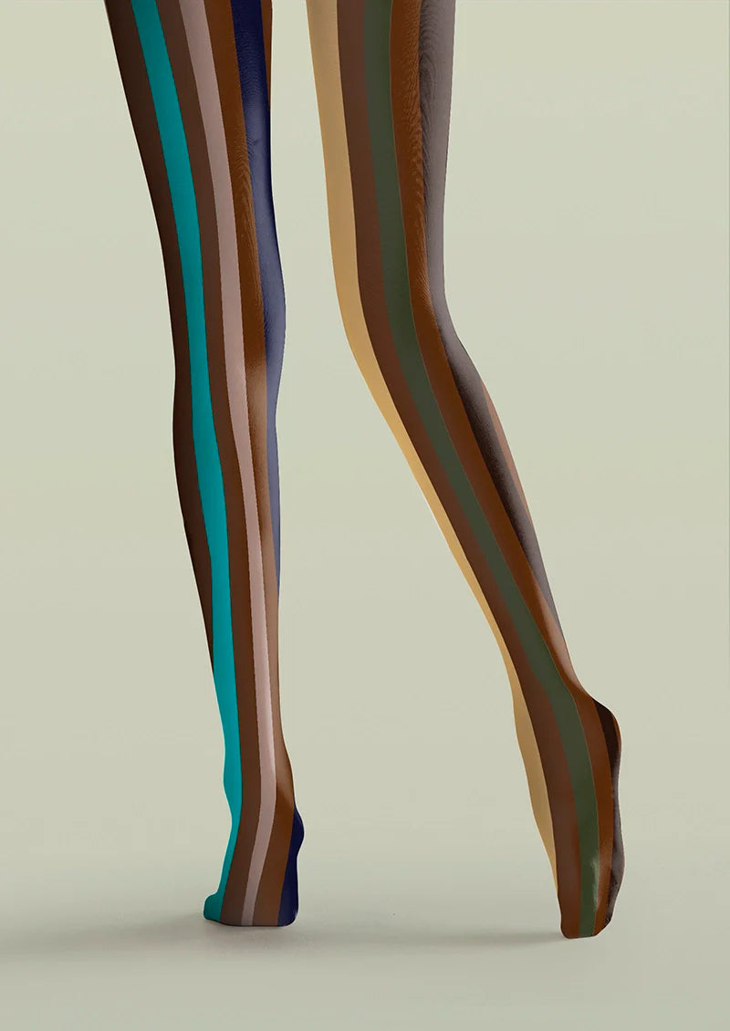 Dust Light Stripes Tights Hosiery Pantyhose