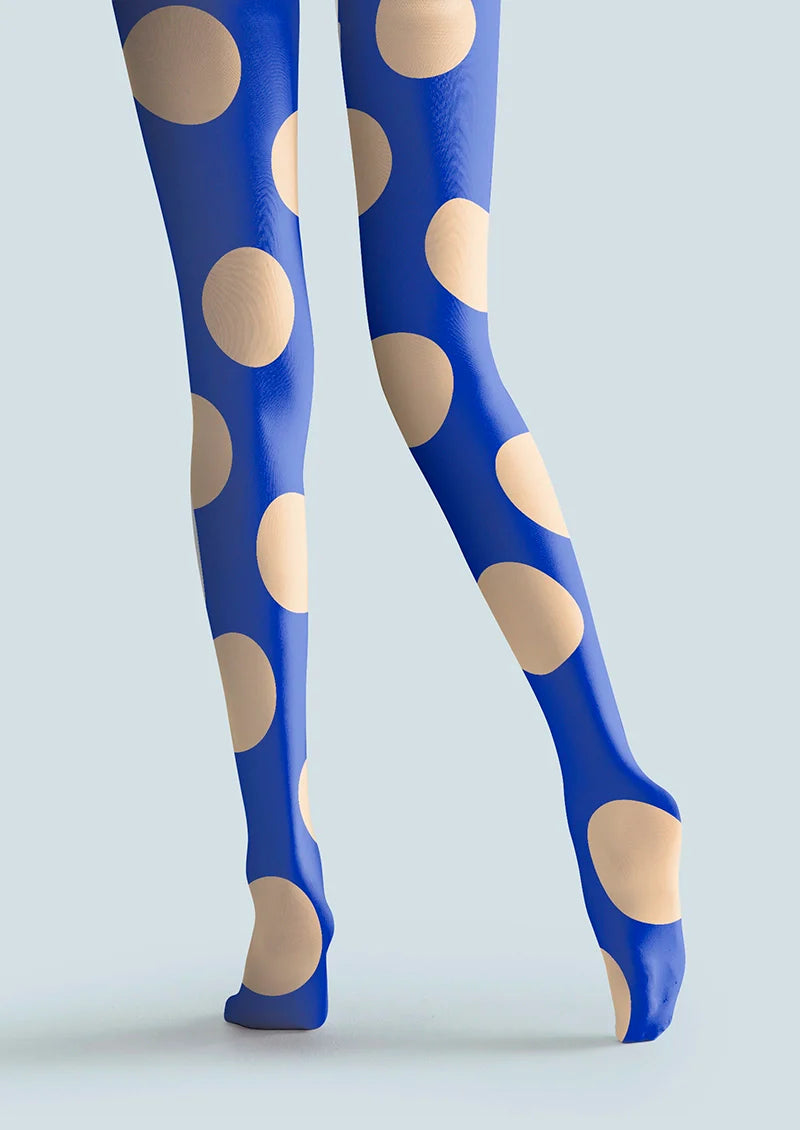 PopArt Print Tights Reverie color Pantyhose/Tights [Blue polka dots]