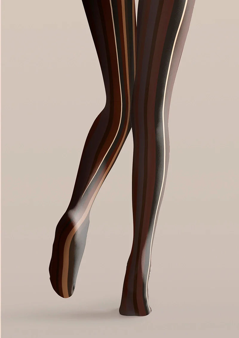 Staff of Afterglow Striped Tights Hosiery Pantyhose