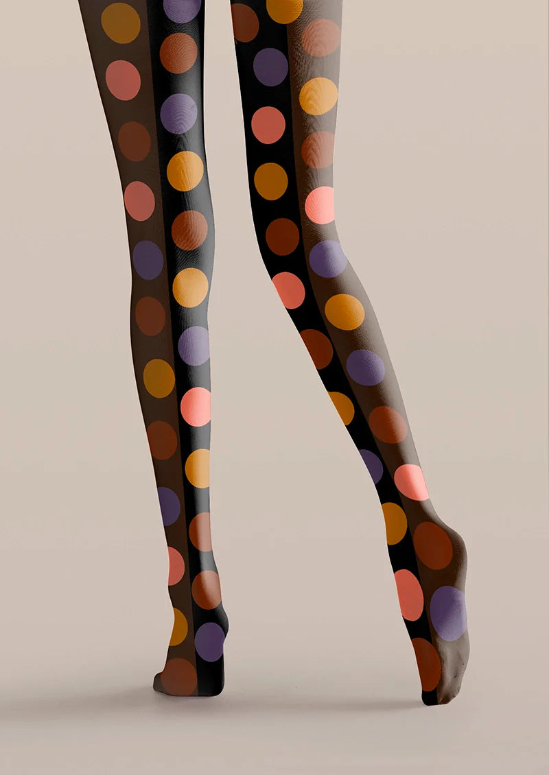 Polka Dots Memory Tights Hosiery Pantyhose