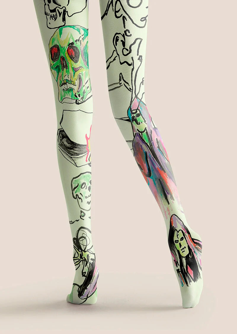 Noise Bone Tights Hosiery Pantyhose