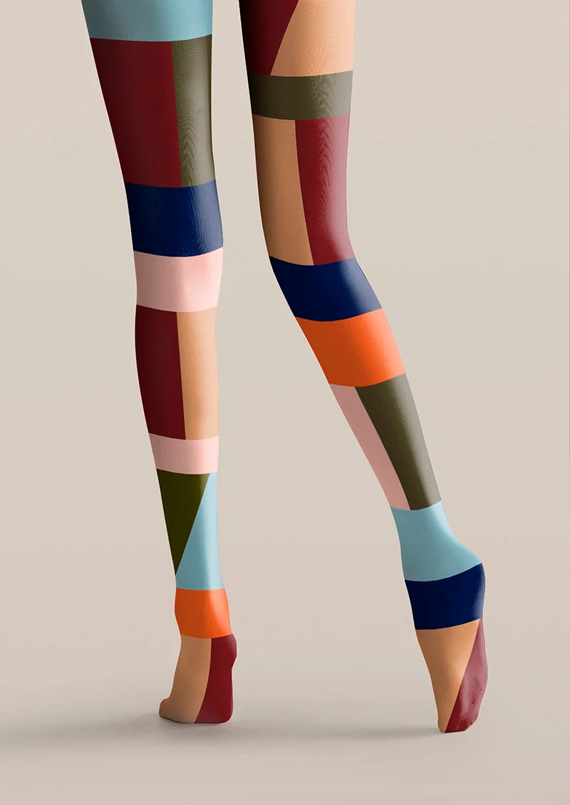 Chromatic Shadow Blocks Tights Hosiery Pantyhose