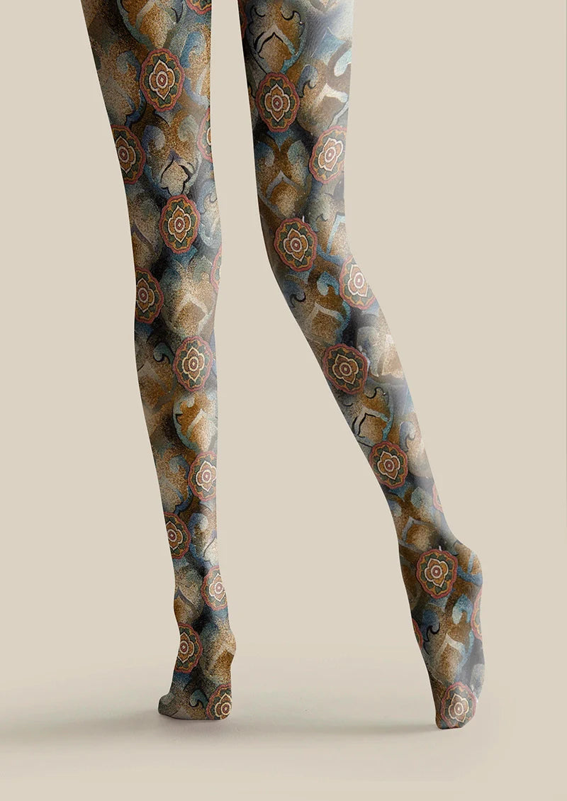 Lacquer Bloom Tights Hosiery Pantyhose