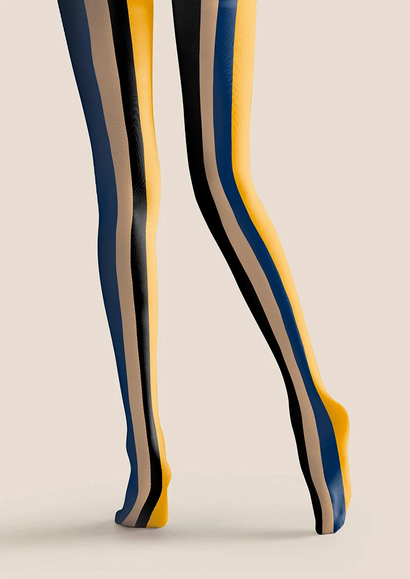 Modern Retro Striped Tights Hosiery Pantyhose