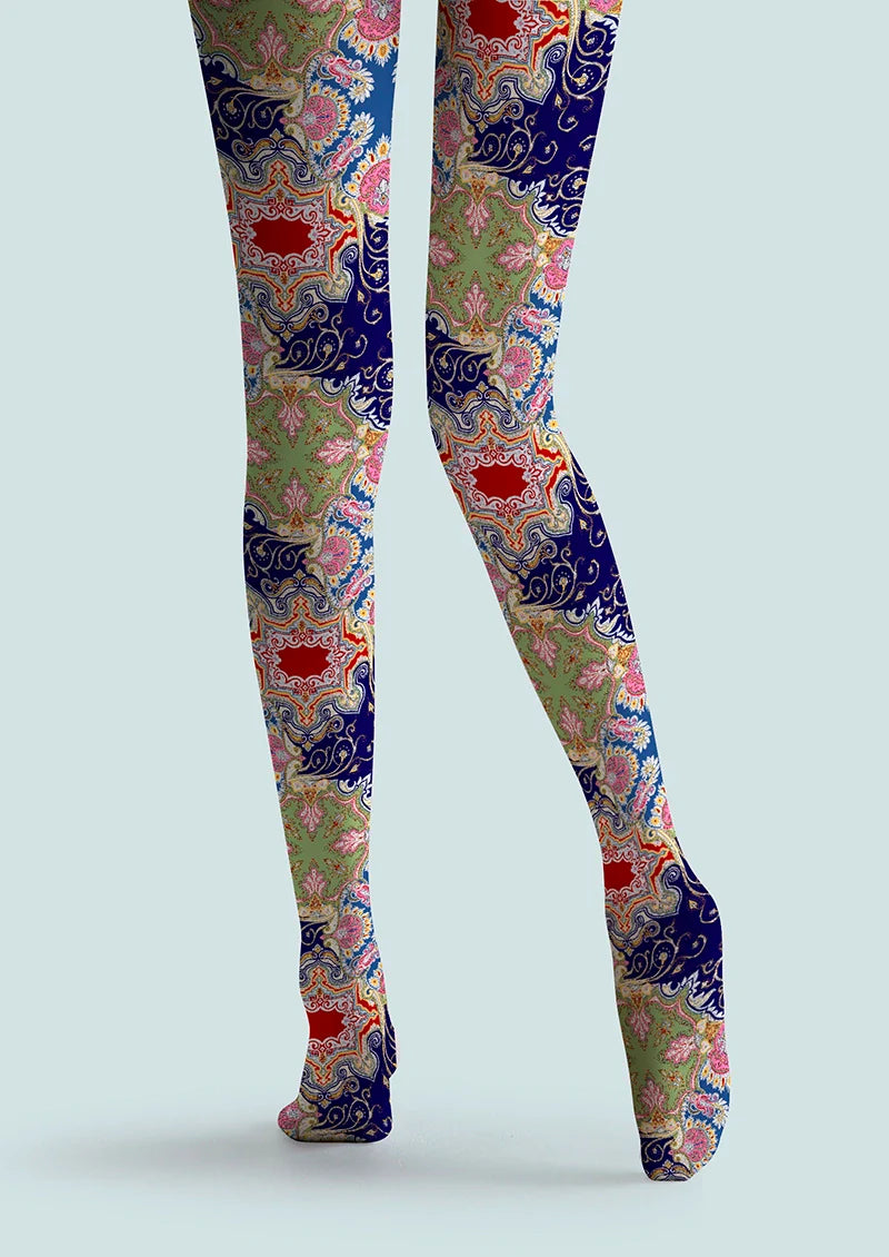 Painted Enamel Tights Hosiery Pantyhose
