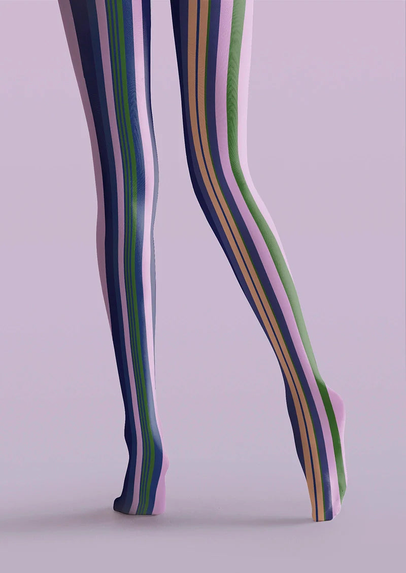 Purple stripes Tights Hosiery Pantyhose