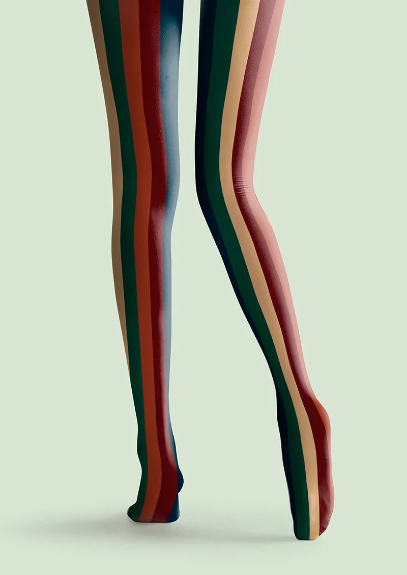 Christmas color scheme stripes Tights Hosiery Pantyhose
