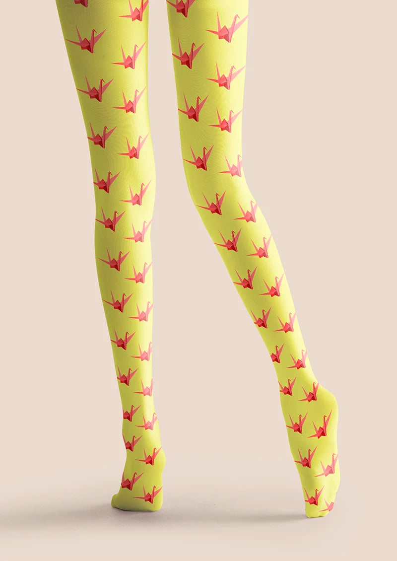 Thousand Paper Cranes Tights Hosiery Pantyhose