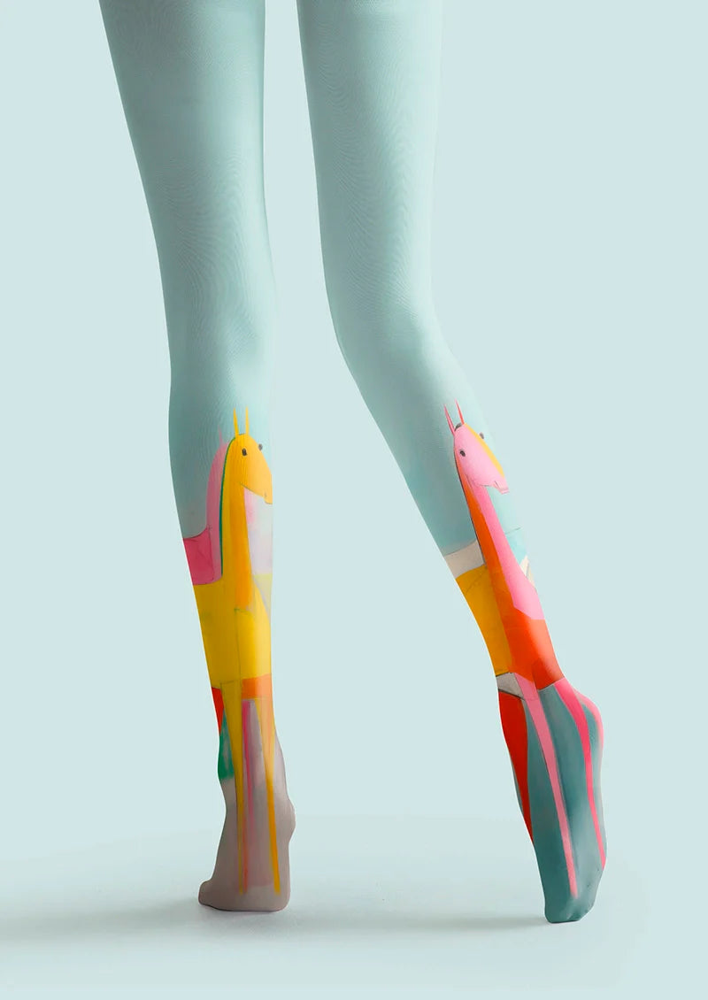 Horse Chromatogram Tights Hosiery Pantyhose