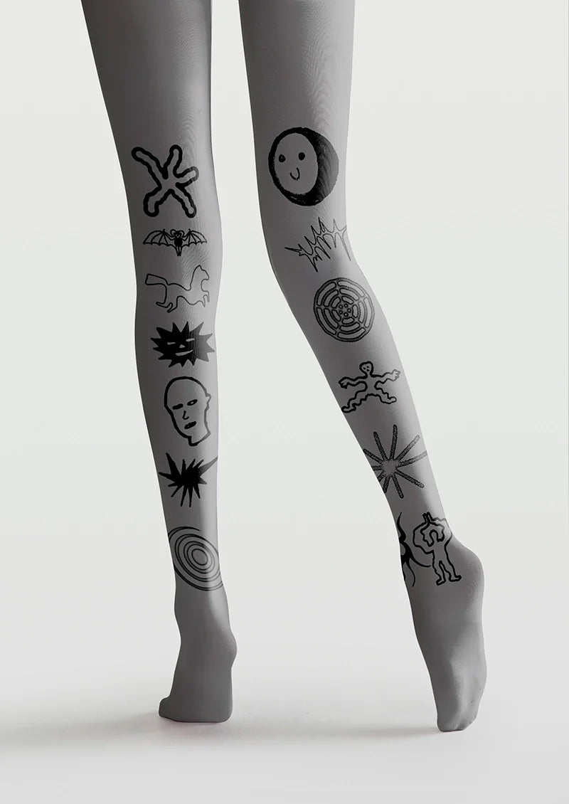 Street Skeleton Tights Hosiery Pantyhose