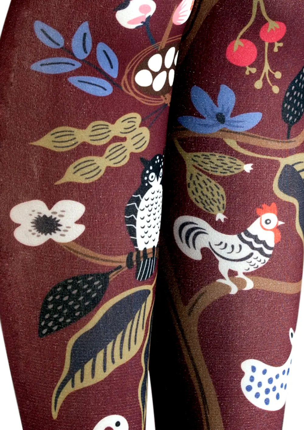 Fun art Print Tights Cartoon animals Pantyhose/Tights [Whimsical Secret Garden]