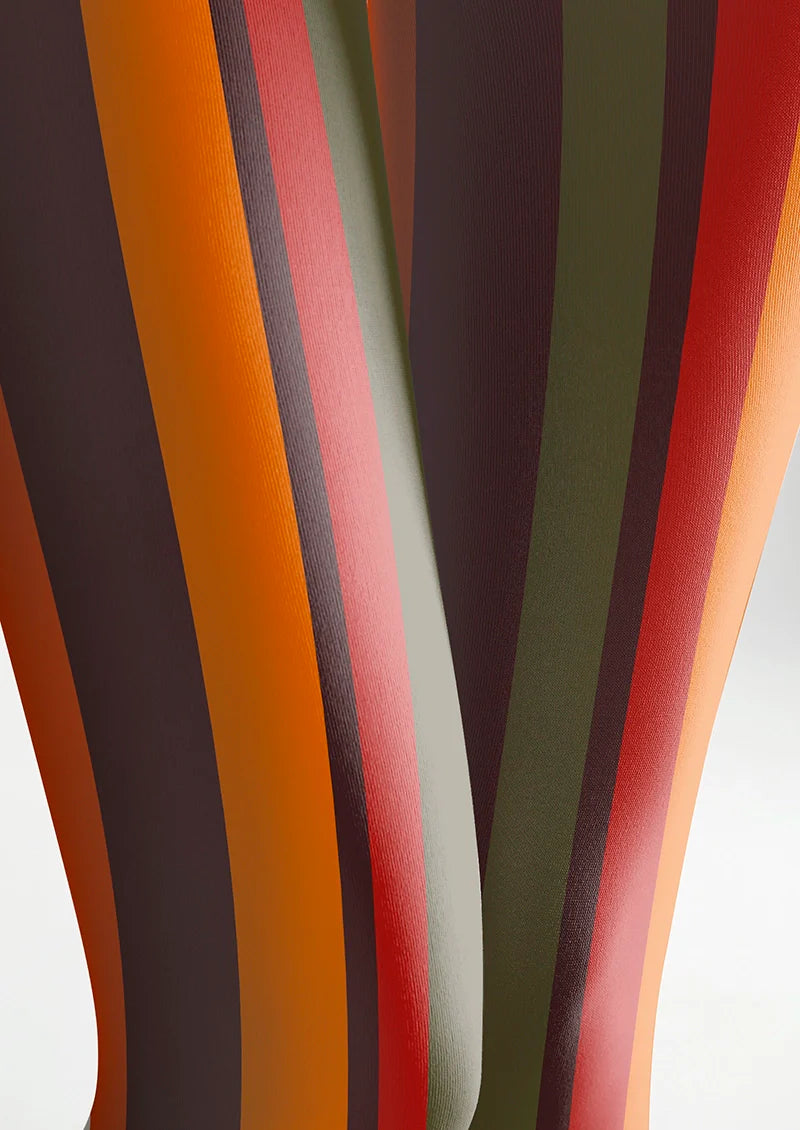 Sunset Striped Tights Hosiery Pantyhose