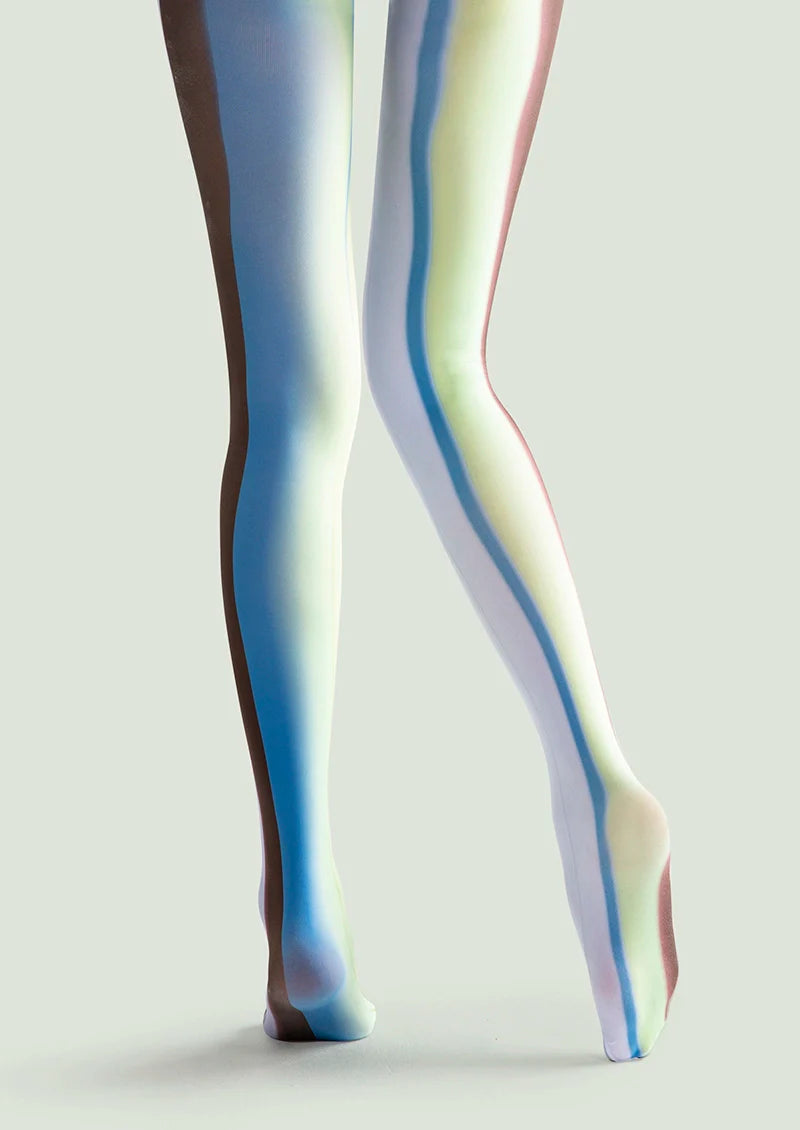 Fashion Printed Tights Personality Pantyhose/Tights [Greenish Stripe]