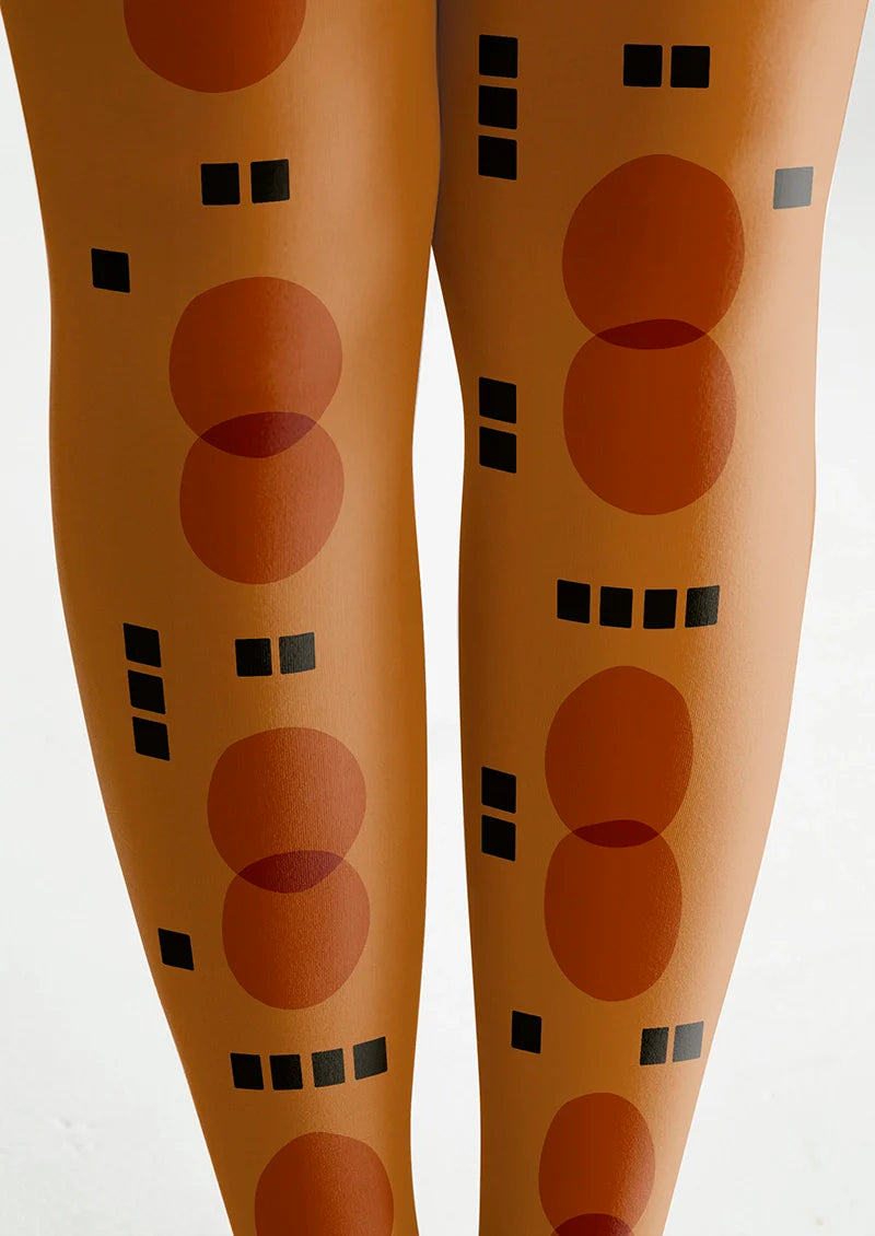 Caramel Totem Tights Hosiery Pantyhose