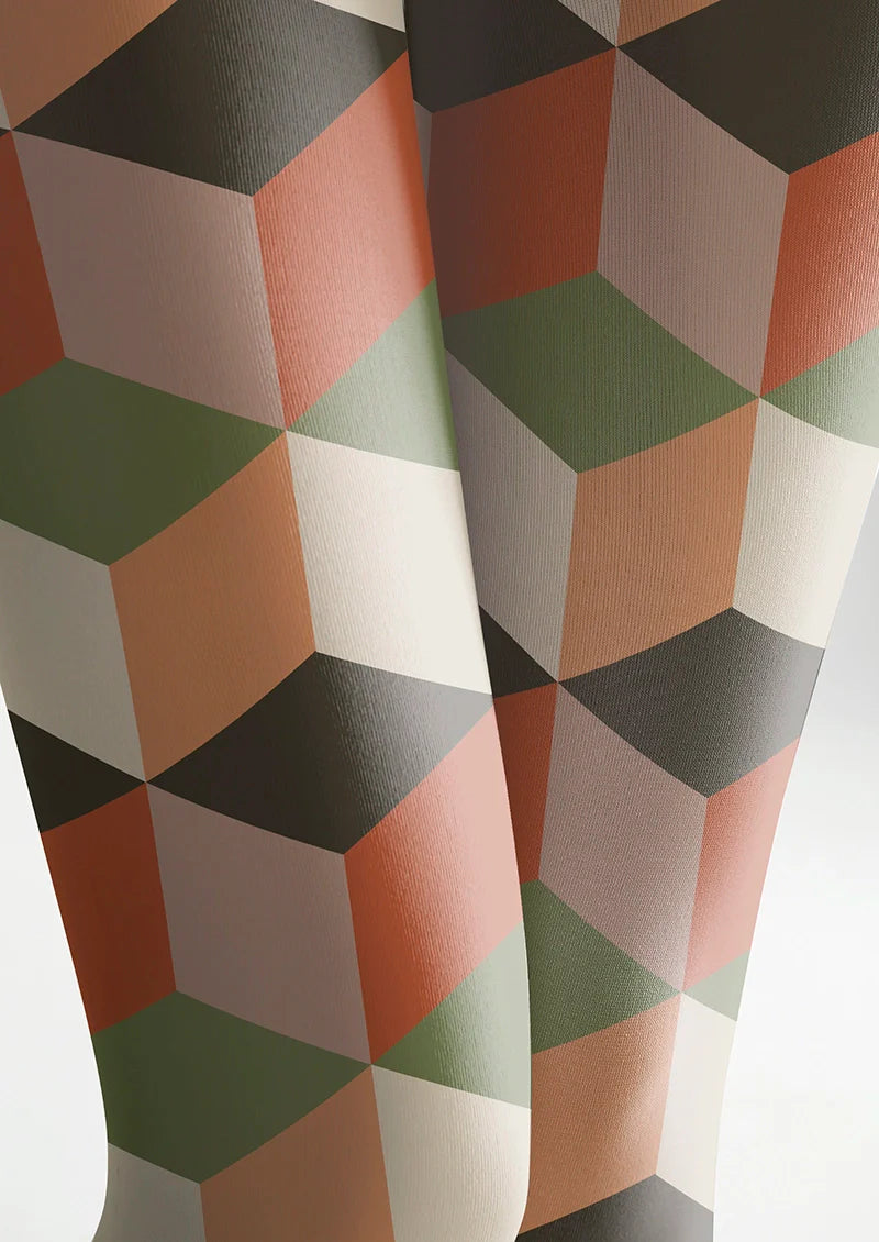 Retro Blocks Tights Hosiery Pantyhose