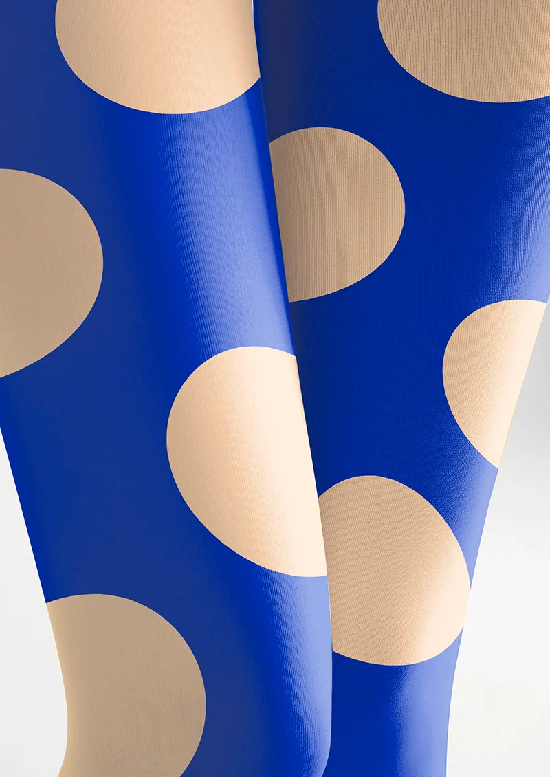 PopArt Print Tights Reverie color Pantyhose/Tights [Blue polka dots]