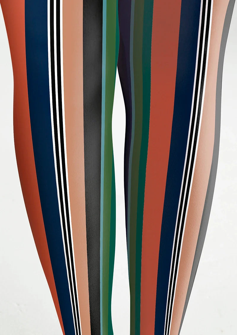 Dusty Striped Tights Hosiery Pantyhose
